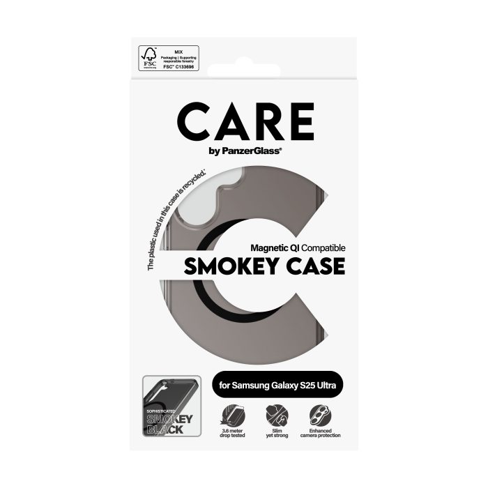 CARE by PanzerGlass® Flagship Case Urban Combat Smokey w. Black Qi Compatible Samsung Galaxy S25 Ultra – Mobit.gr