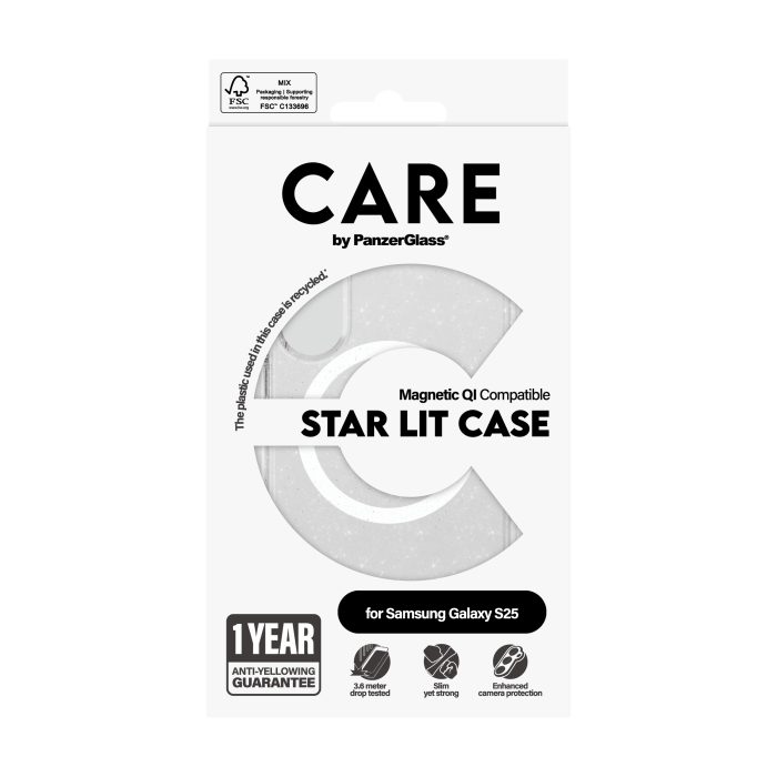 CARE by PanzerGlass® Flagship Case Urban Combat Star Lit w. White Qi Compatible Samsung Galaxy S25 – Mobit.gr
