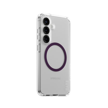 CARE by PanzerGlass® Flagship Case Transparent Urban Combat w. Plum Purple Qi Compatible Samsung Galaxy S25 – Mobit.gr