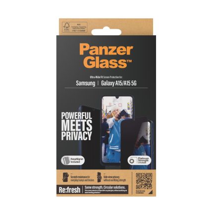 PanzerGlass™ Privacy Screen Protector Samsung A15 | A15 5G | Ultra-Wide Fit – Mobit.gr