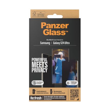 PanzerGlass™ Privacy Screen Protector Samsung Galaxy S24 Ultra | Ultra-Wide Fit wA – Mobit.gr