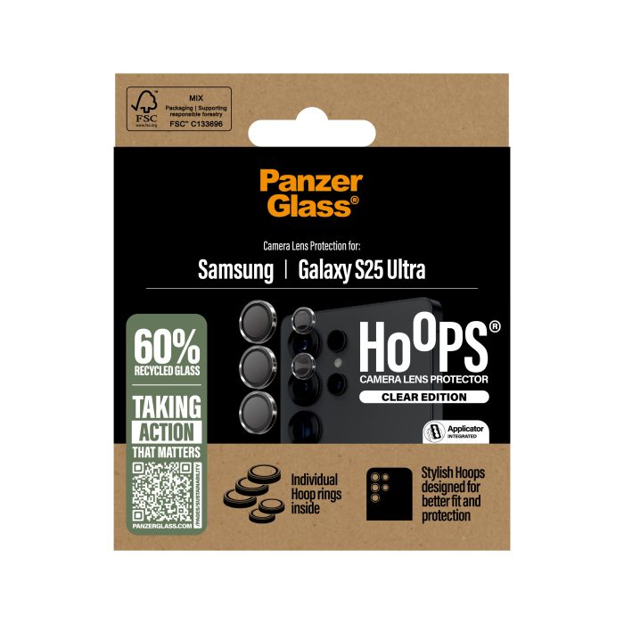 PanzerGlass® Hoops® Transparent Lens Protector Samsung Galaxy S25 Ultra – Mobit.gr