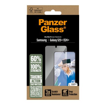 PanzerGlass® Screen Protector Samsung Galaxy S24 Plus / S25 Plus | Ultra-Wide Fit – Mobit.gr