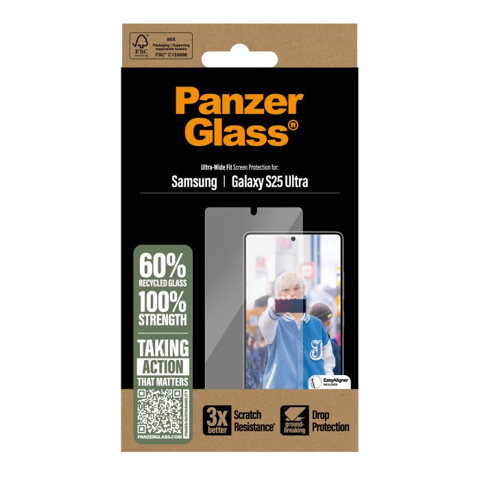 PanzerGlass® Screen Protector Samsung Galaxy S25 Ultra | Ultra-Wide Fit – Mobit.gr