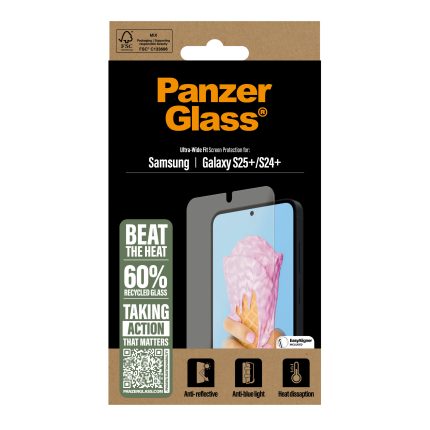 PanzerGlass® All-in-One Screen Protector Samsung Galaxy S24 Plus / S25 Plus | Ultra Wide Fit – Mobit.gr