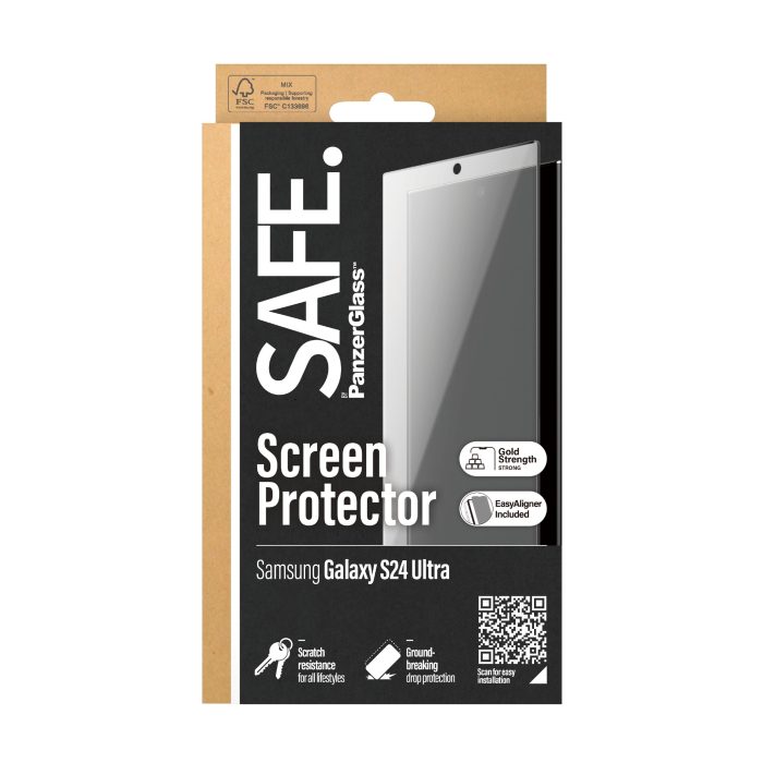 SAFE. by PanzerGlass™ Screen Protector Samsung Galaxy S24  Ultra Recycled Glass | Ultra-Wide Fit wA – Mobit.gr