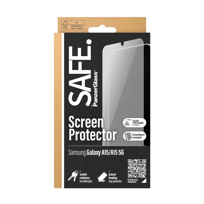 SAFE. by PanzerGlass™ Screen Protector Samsung Galaxy A15 | A15 5G | Ultra-Wide Fit – Mobit.gr