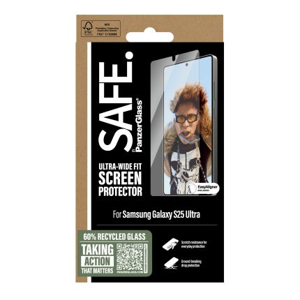 SAFE. by PanzerGlass® Screen Protector Samsung Galaxy S25 Ultra | Ultra-Wide Fit w. Aligner – Mobit.gr