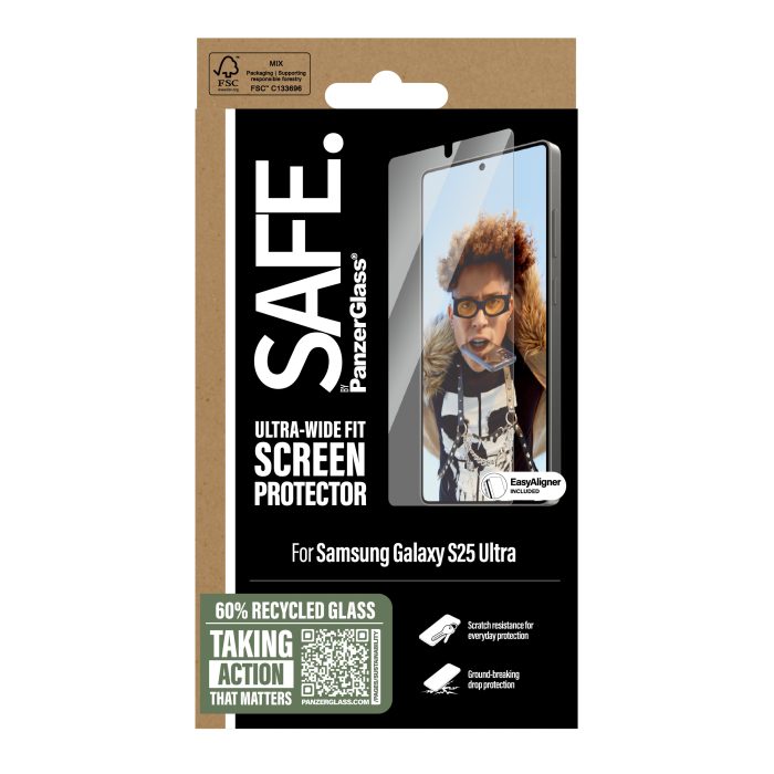 SAFE. by PanzerGlass® Screen Protector Samsung Galaxy S25 Ultra | Ultra-Wide Fit w. Aligner – Mobit.gr