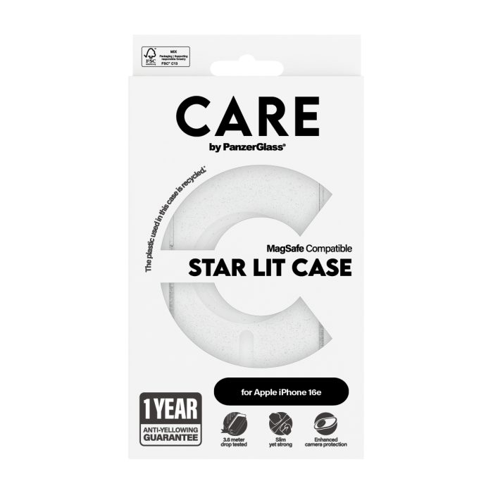 CARE by PanzerGlass® Flagship Case Urban Combat Star Lit w. White MagSafe iPhone 16e – Mobit.gr