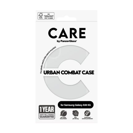 CARE by PanzerGlass® Flagship Case Transparent Urban Combat w. Clear Frame Samsung Galaxy A56 5G – Mobit.gr