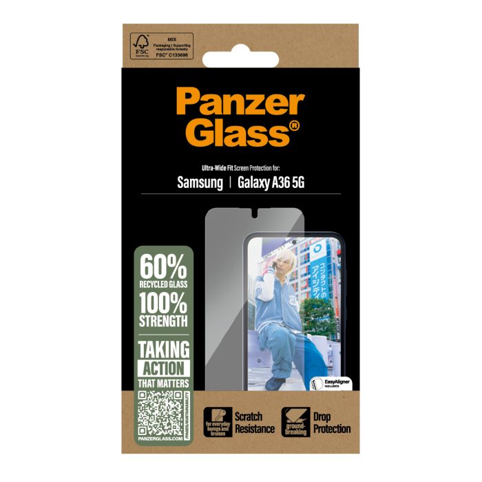 PanzerGlass® Screen Protector Samsung Galaxy A36 5G | Ultra-Wide Fit – Mobit.gr