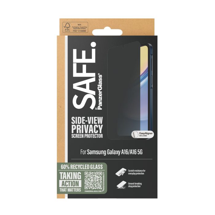 SAFE. by PanzerGlass® Privacy Screen Protector Samsung Galaxy A16 / A16 5G | Ultra-Wide Fit – Mobit.gr