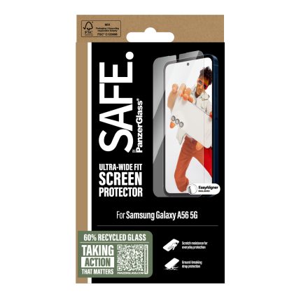 SAFE. by PanzerGlass® Screen Protector Samsung Galaxy A56 5G | Ultra-Wide Fit w. Aligner – Mobit.gr