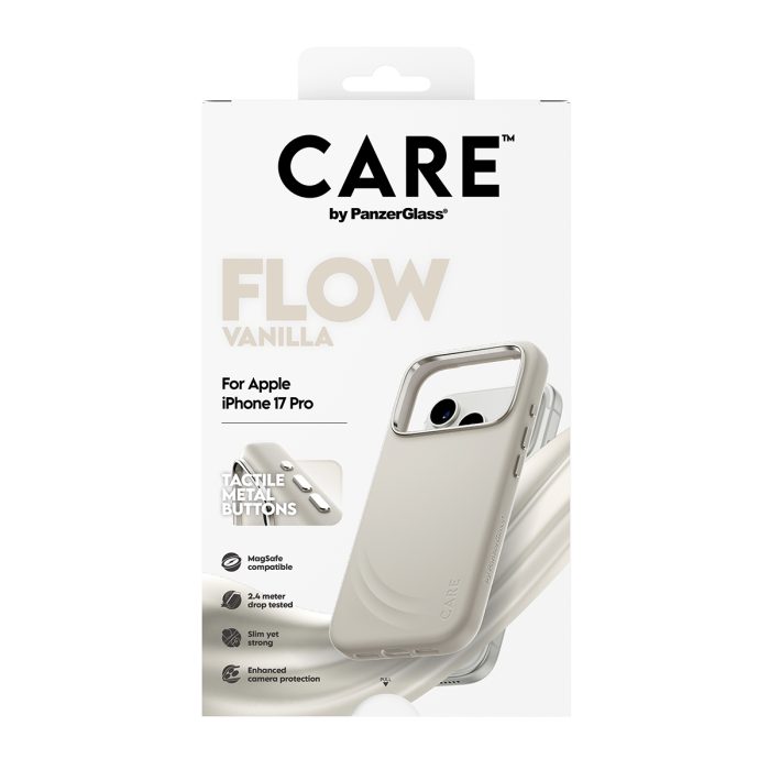 CARE by PanzerGlass® Feature FLOW Case Vanilla w. MagSafe iPhone 17 Pro – Mobit.gr