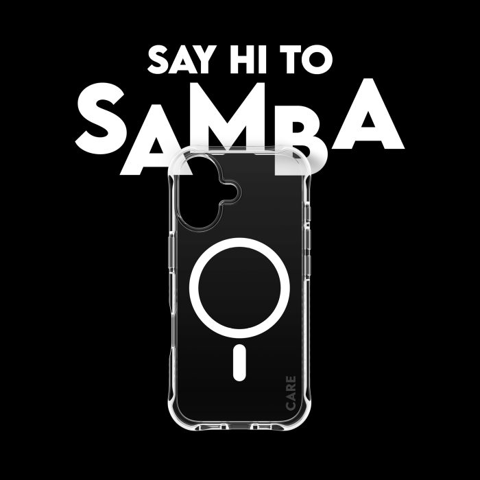 CARE by PanzerGlass® Fashionable Case Samba Transparent w. White MagSafe iPhone 17 – Mobit.gr