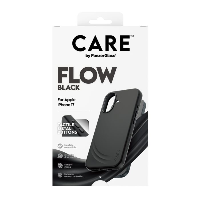 CARE by PanzerGlass® Feature FLOW Case Black w. MagSafe iPhone 17 – Mobit.gr