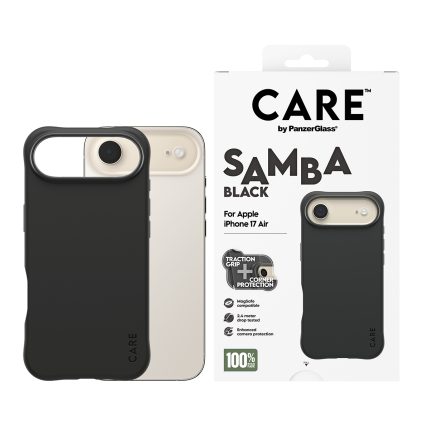 CARE by PanzerGlass® Fashionable Case Samba Black w. MagSafe iPhone 17 Air – Mobit.gr