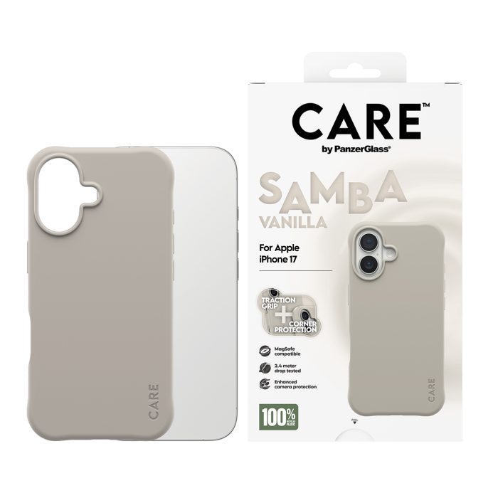 CARE by PanzerGlass® Fashionable Case Samba Vanilla w. MagSafe iPhone 17 – Mobit.gr