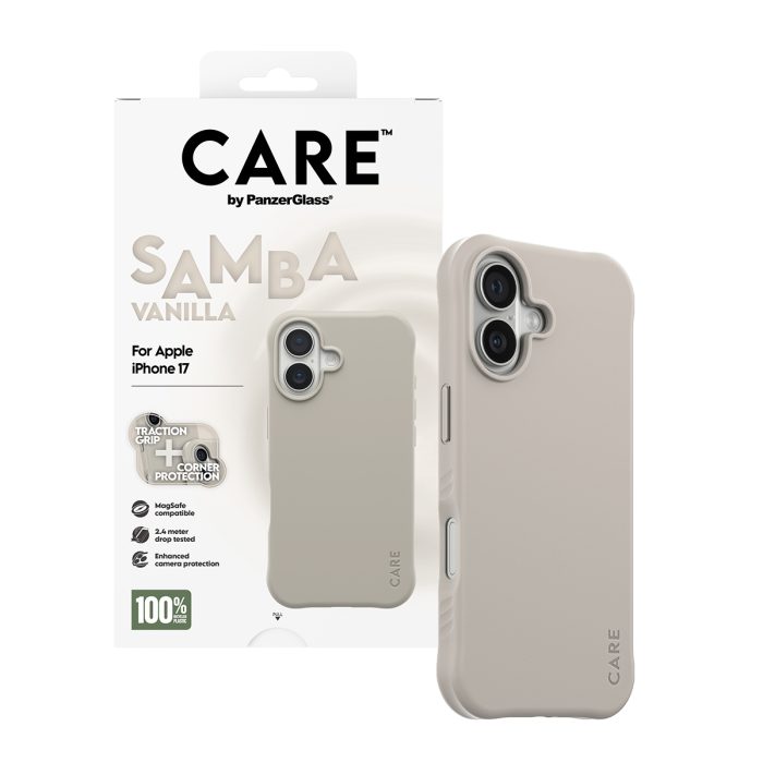 CARE by PanzerGlass® Fashionable Case Samba Vanilla w. MagSafe iPhone 17 – Mobit.gr