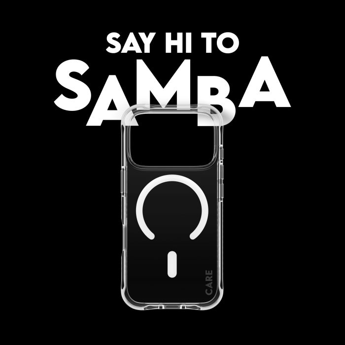 CARE by PanzerGlass® Fashionable Case Samba Transparent w. White MagSafe iPhone 17 Pro – Mobit.gr