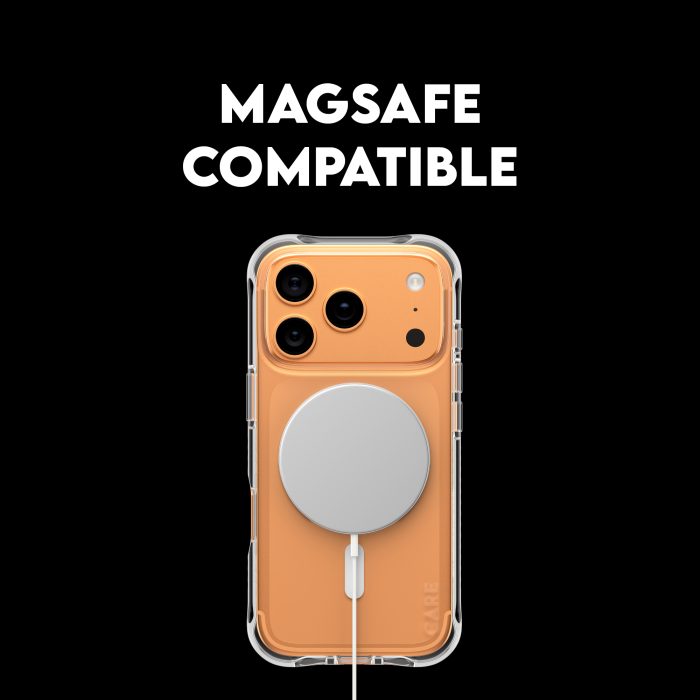 CARE by PanzerGlass® Fashionable Case Samba Transparent w. White MagSafe iPhone 17 Pro – Mobit.gr