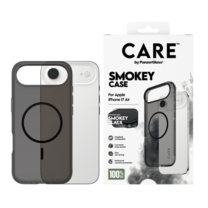 CARE by PanzerGlass® Flagship Case Urban Explorer Smokey w. Black MagSafe iPhone 17 Air – Mobit.gr