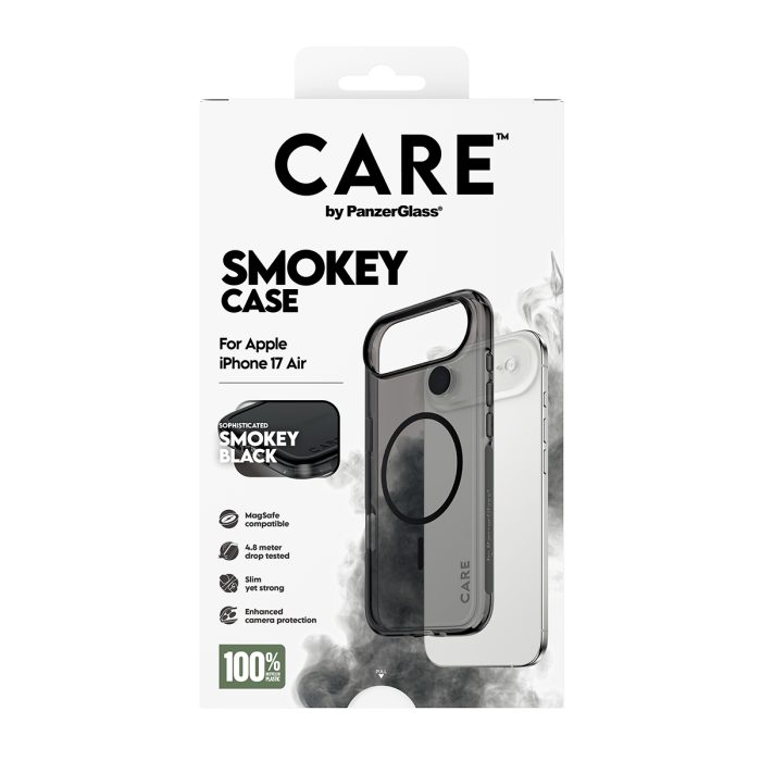 CARE by PanzerGlass® Flagship Case Urban Explorer Smokey w. Black MagSafe iPhone 17 Air – Mobit.gr