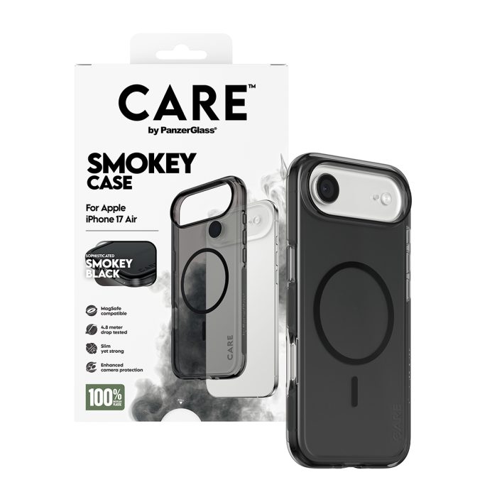 CARE by PanzerGlass® Flagship Case Urban Explorer Smokey w. Black MagSafe iPhone 17 Air – Mobit.gr