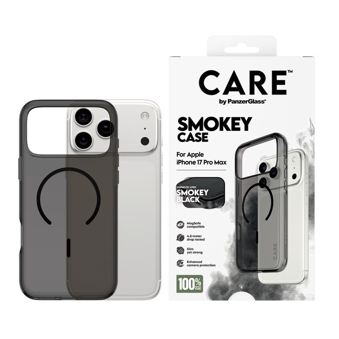 CARE by PanzerGlass® Flagship Case Urban Explorer Smokey w. Black MagSafe iPhone 17 Pro Max – Mobit.gr