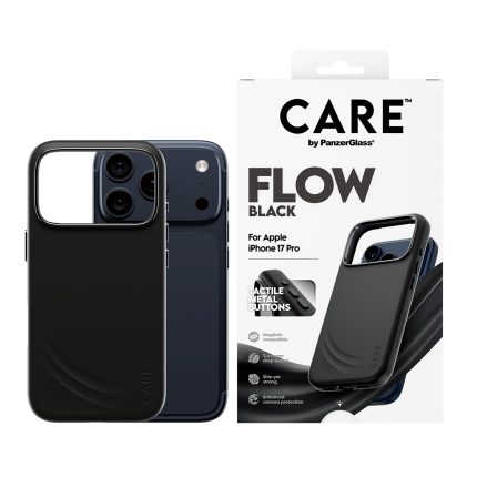 CARE by PanzerGlass® Feature FLOW Case Black w. MagSafe iPhone 17 Pro – Mobit.gr