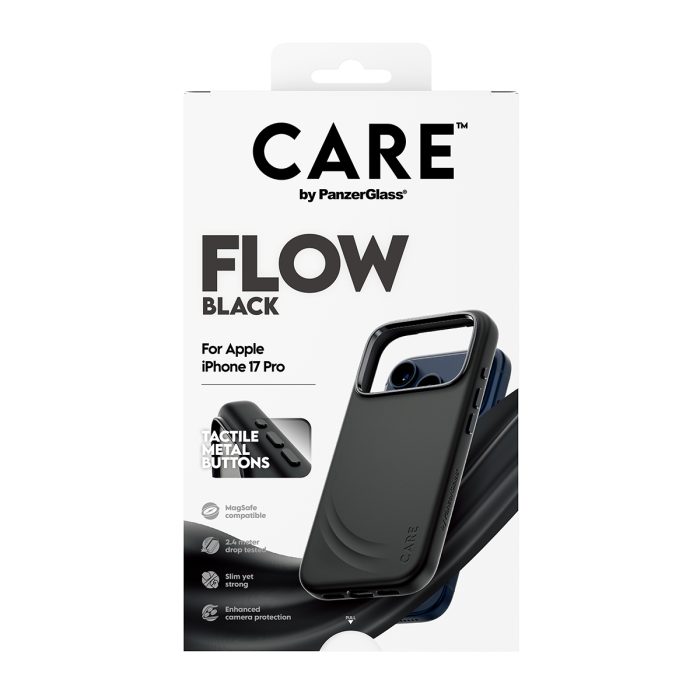 CARE by PanzerGlass® Feature FLOW Case Black w. MagSafe iPhone 17 Pro – Mobit.gr
