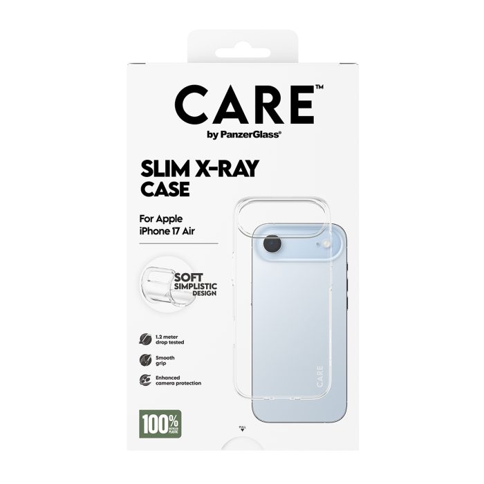 CARE by PanzerGlass Fashionable Case Transparent X-Ray Soft Basic iPhone 17 Air – Mobit.gr