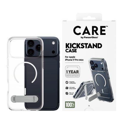 CARE by PanzerGlass® Feature Case Transparent w. Kickstand & MagSafe iPhone 17 Pro Max – Mobit.gr