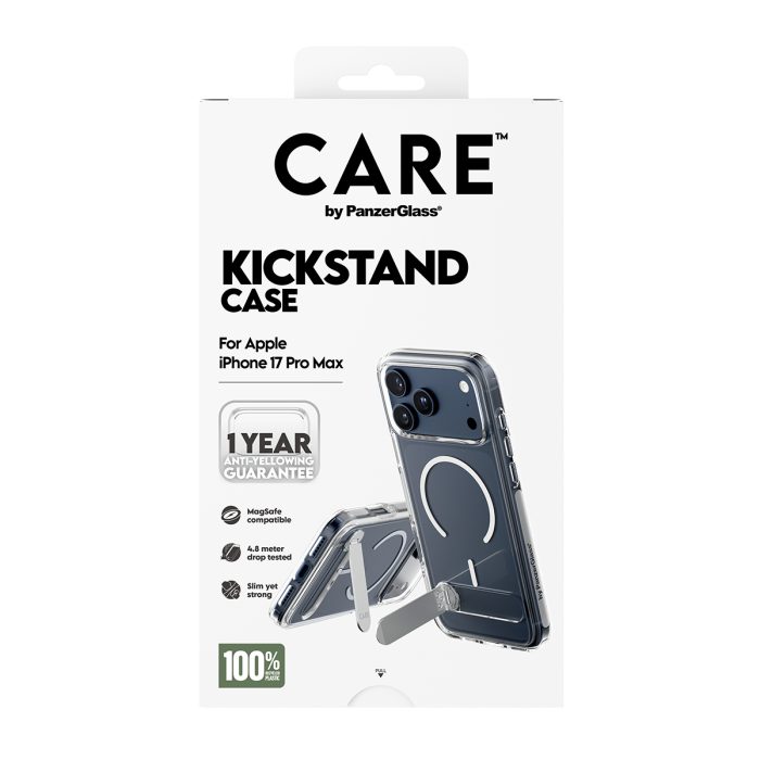 CARE by PanzerGlass® Feature Case Transparent w. Kickstand & MagSafe iPhone 17 Pro Max – Mobit.gr