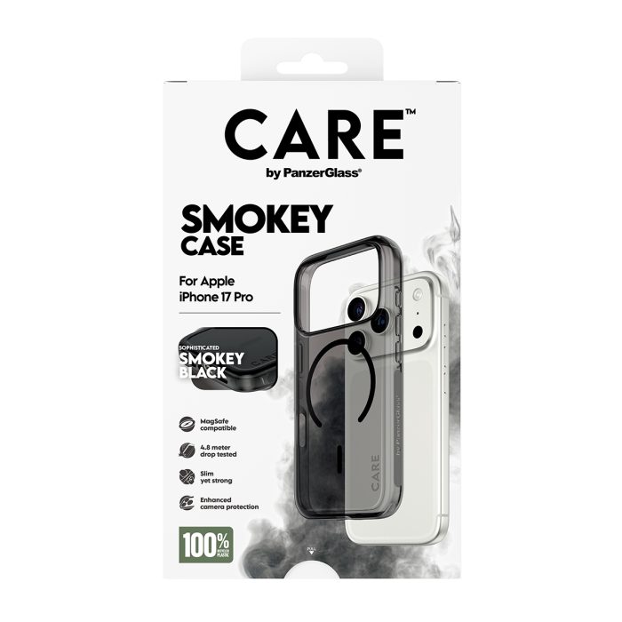 CARE by PanzerGlass® Flagship Case Urban Explorer Smokey w. Black MagSafe iPhone 17 Pro – Mobit.gr