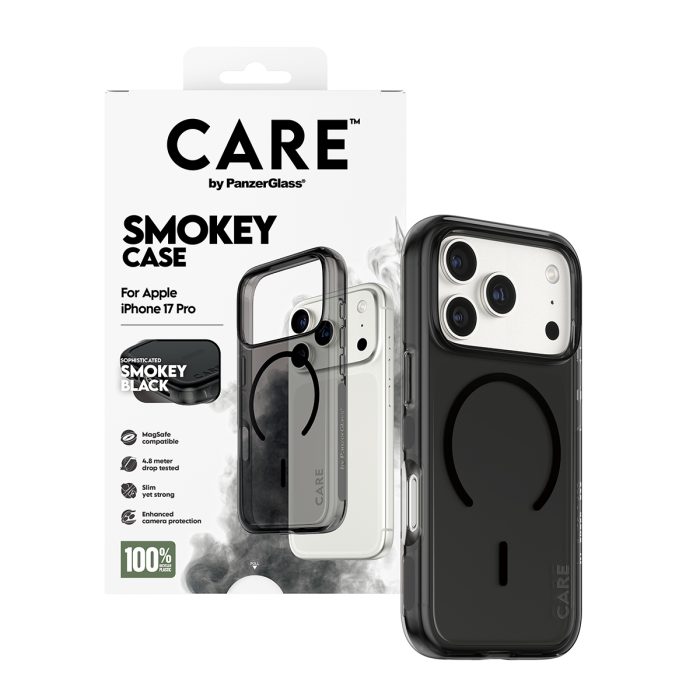 CARE by PanzerGlass® Flagship Case Urban Explorer Smokey w. Black MagSafe iPhone 17 Pro – Mobit.gr