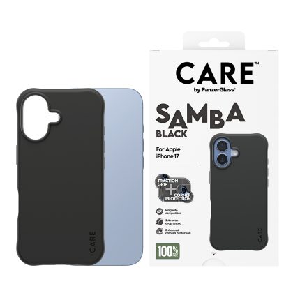CARE by PanzerGlass® Fashionable Case Samba Black w. MagSafe iPhone 17 – Mobit.gr