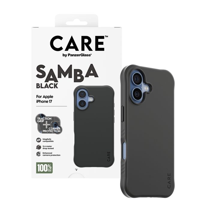 CARE by PanzerGlass® Fashionable Case Samba Black w. MagSafe iPhone 17 – Mobit.gr