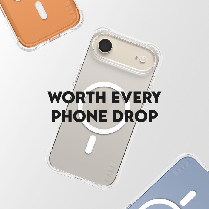 CARE by PanzerGlass® Fashionable Case Samba Transparent w. White MagSafe iPhone 17 Air – Mobit.gr