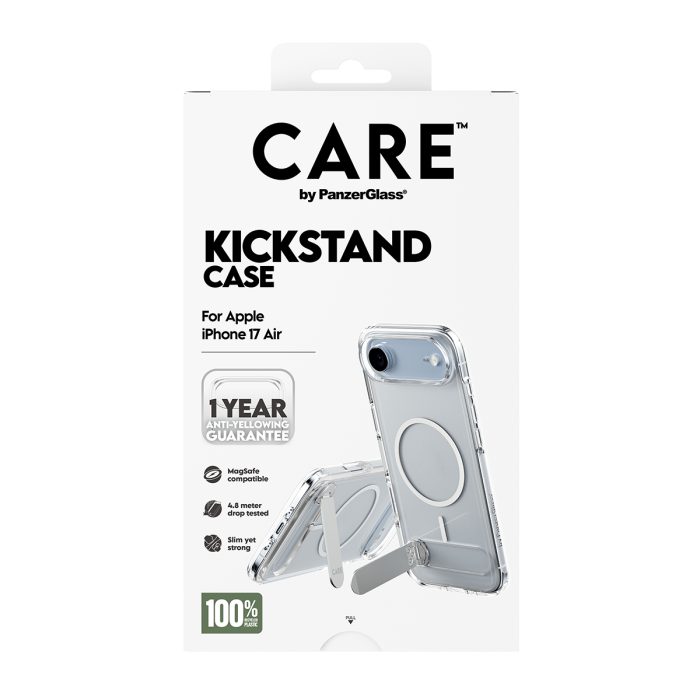 CARE by PanzerGlass® Feature Case Transparent w. Kickstand & MagSafe iPhone 17 Air – Mobit.gr