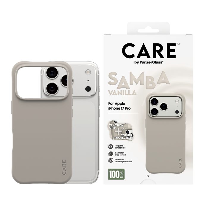 CARE by PanzerGlass® Fashionable Case Samba Vanilla w. MagSafe iPhone 17 Pro – Mobit.gr