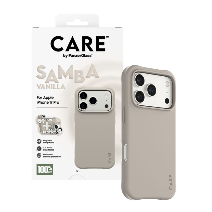CARE by PanzerGlass® Fashionable Case Samba Vanilla w. MagSafe iPhone 17 Pro – Mobit.gr