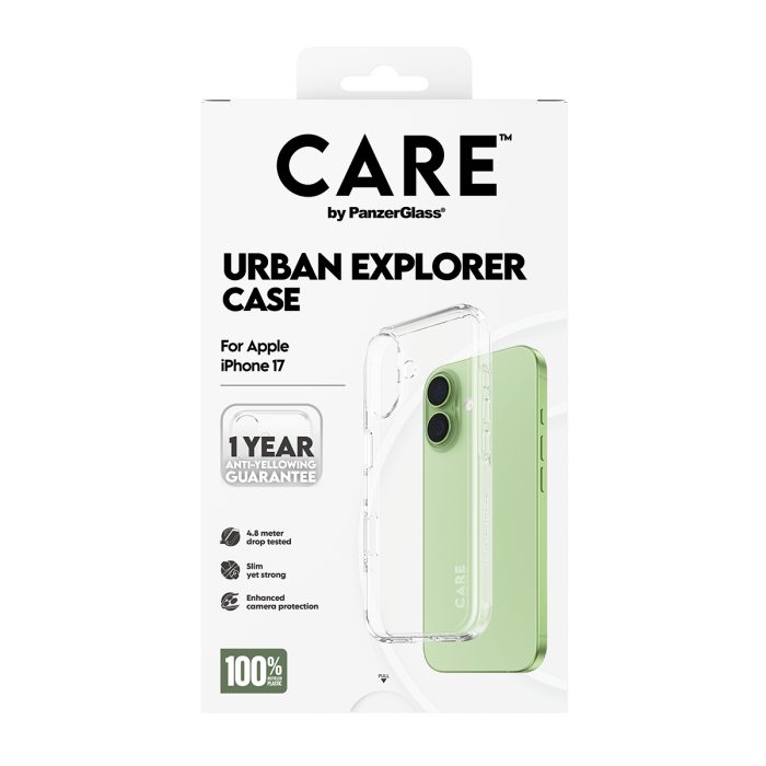 CARE by PanzerGlass® Flagship Case Transparent Urban Explorer w. Clear Frame iPhone 17 – Mobit.gr