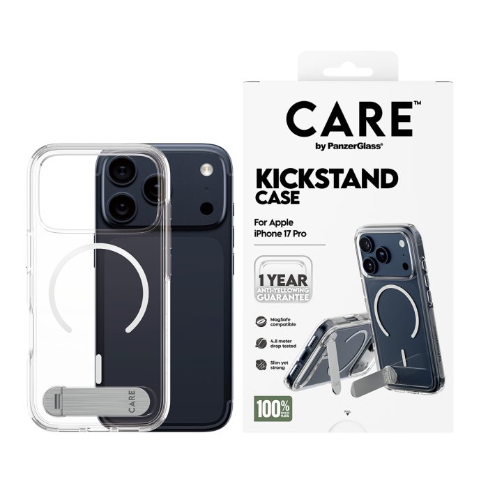 CARE by PanzerGlass® Feature Case Transparent w. Kickstand & MagSafe iPhone 17 Pro – Mobit.gr