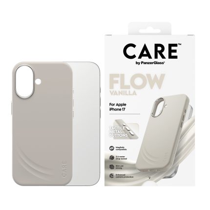 CARE by PanzerGlass® Feature FLOW Case Vanilla w. MagSafe iPhone 17 – Mobit.gr