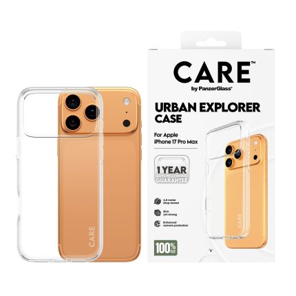 CARE by PanzerGlass® Flagship Case Transparent Urban Explorer w. Clear Frame iPhone 17 Pro Max – Mobit.gr