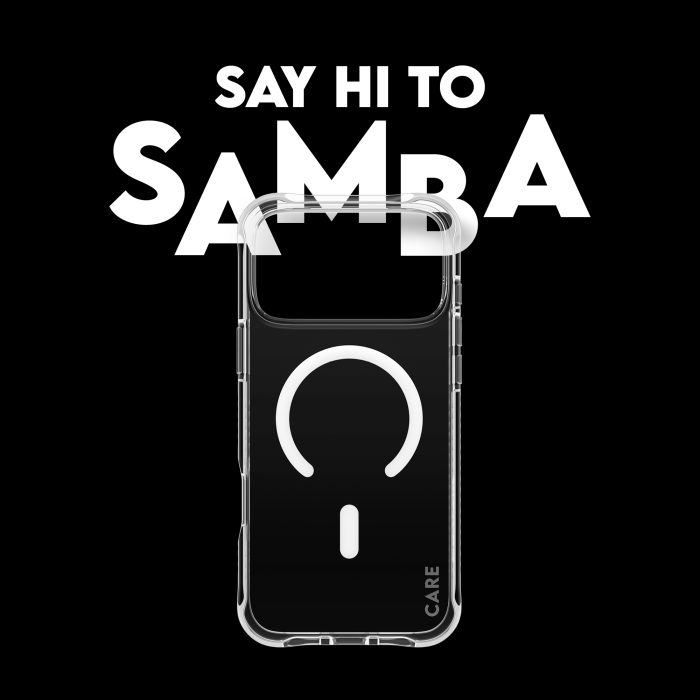 CARE by PanzerGlass® Fashionable Case Samba Transparent w. White MagSafe iPhone 17 Pro Max – Mobit.gr