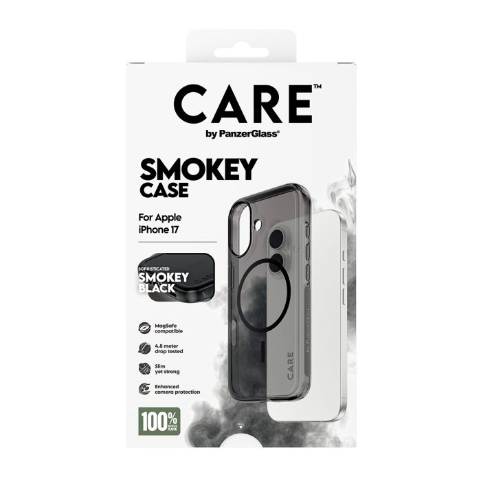 CARE by PanzerGlass® Flagship Case Urban Explorer Smokey w. Black MagSafe iPhone 17 – Mobit.gr