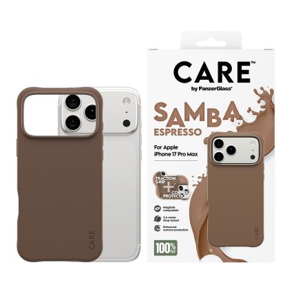 CARE by PanzerGlass® Fashionable Case Samba Espresso w. MagSafe iPhone 17 Pro Max – Mobit.gr